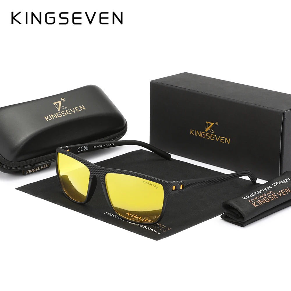 KINGSEVEN  Polarized Classic Square Sunglasses