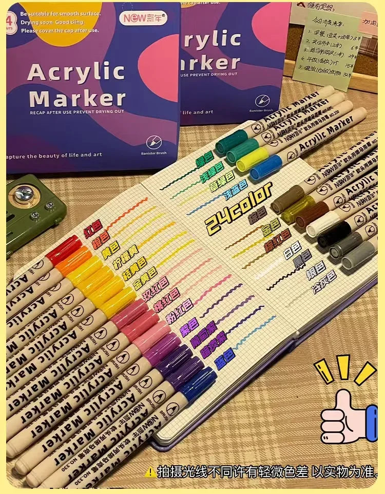 12-48 Colors Acrylic Paint Markers