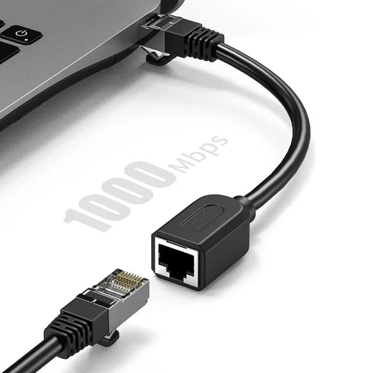Cat6 90° RJ45 Ethernet Extension Cable
