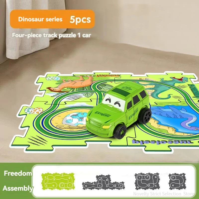 Puzzle Toy Set Rail Car