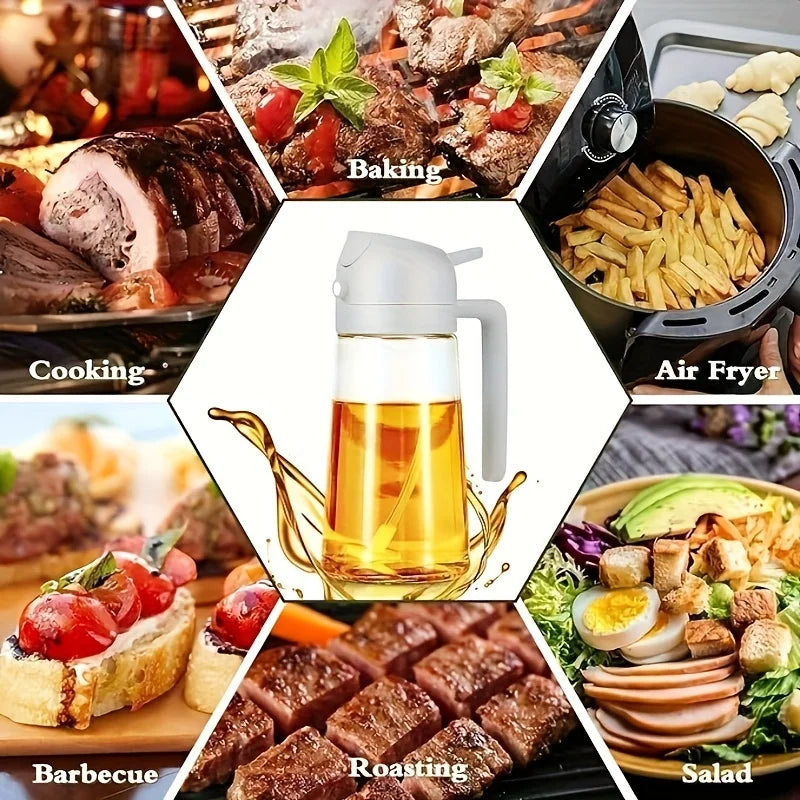 2in1 500ml Glass Oil Sprayer