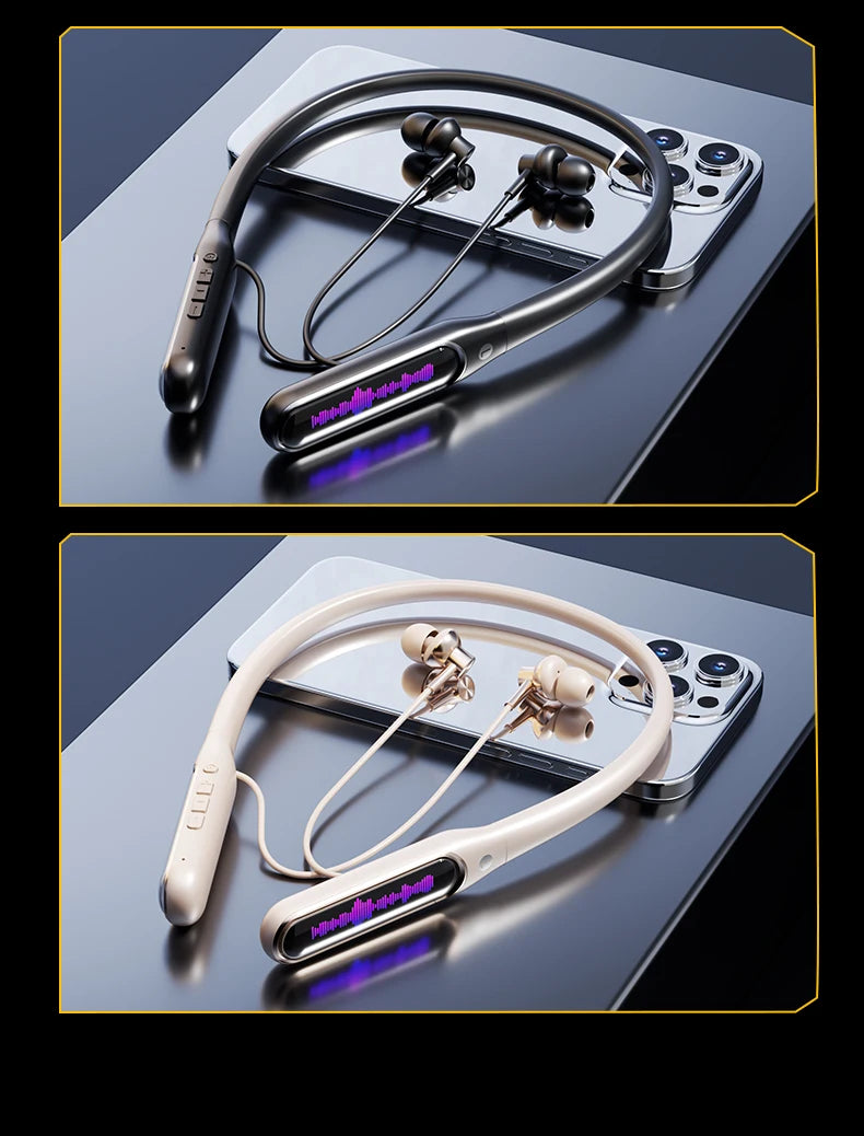 Bluetooth Sports Earphones with HD Microphone & 80-Hour Battery