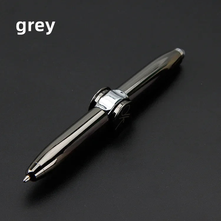 Multifunction Metal Fidget Pen with LED Light & Spinner