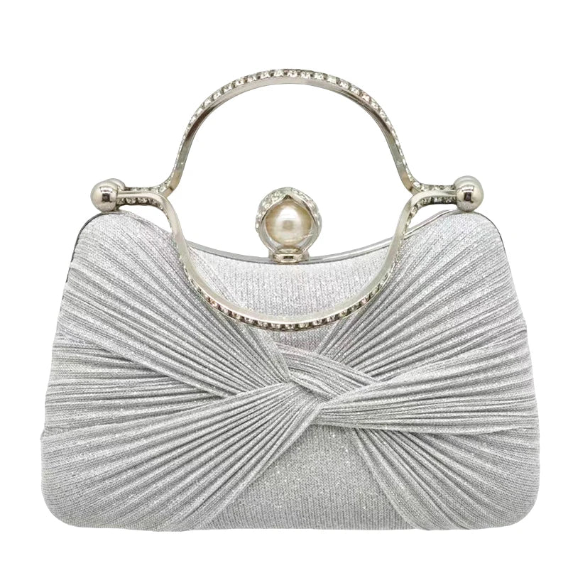 Pearl & Crystal Minaudière Evening Clutch