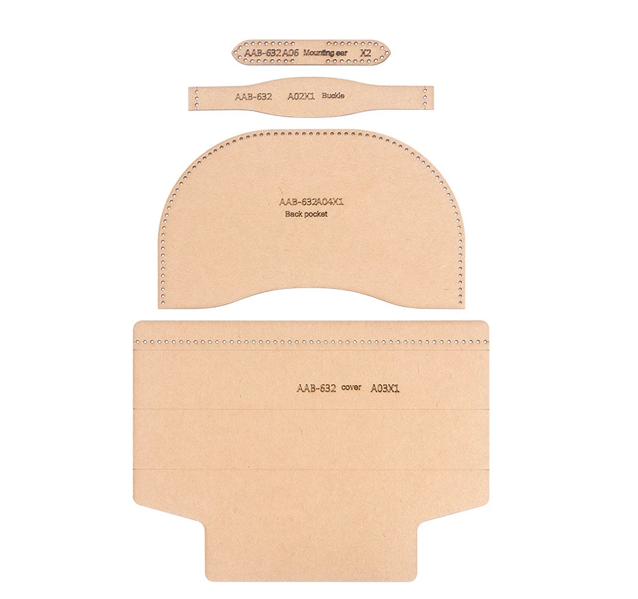 Semi-Circular Leather Handbag Template Set