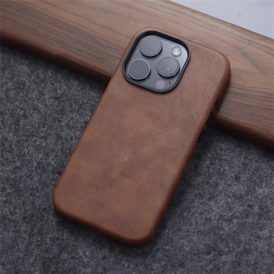 Crazy Horse Leather Case For iPhone