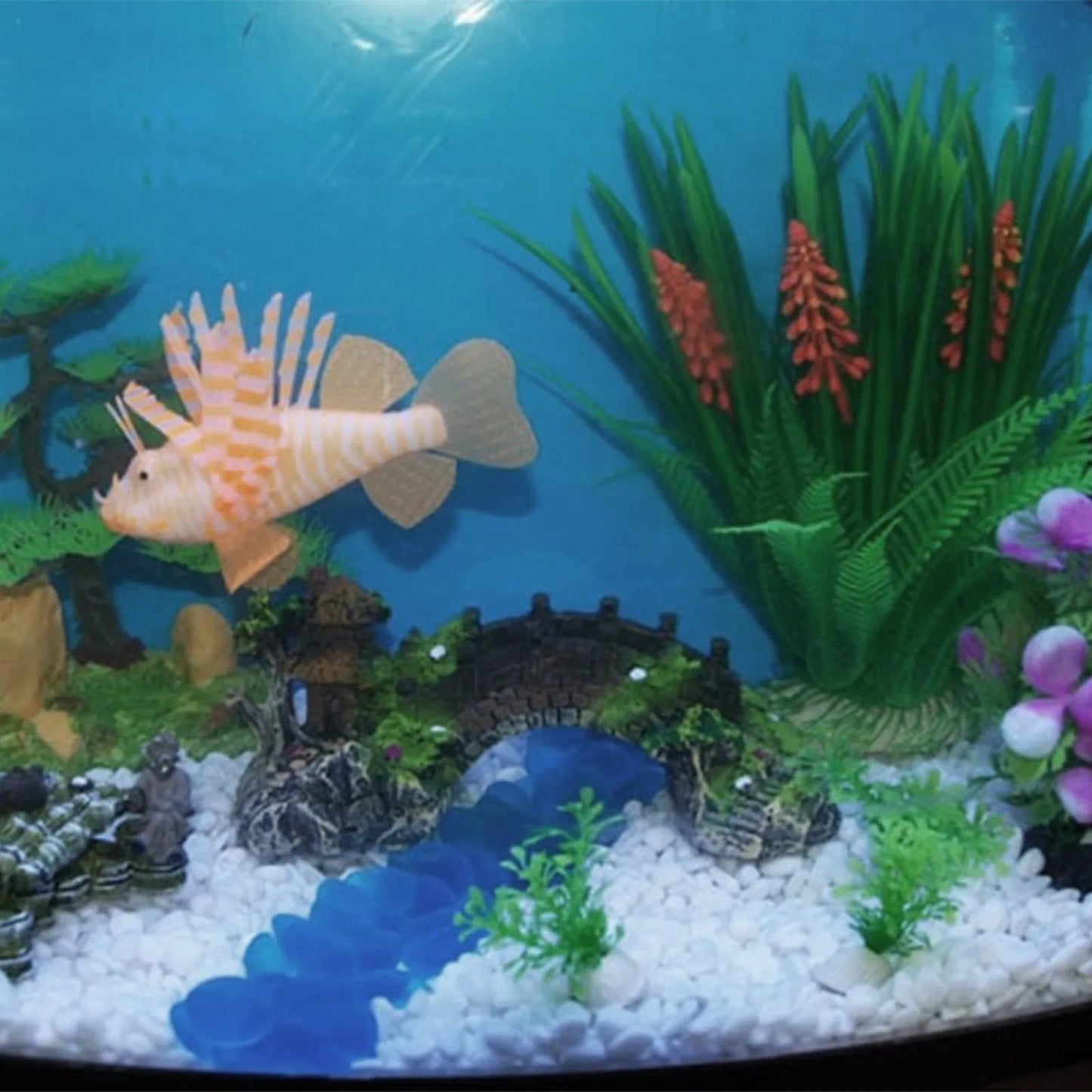Fish Tank Artificial Bridge Resin Landscape Decoration