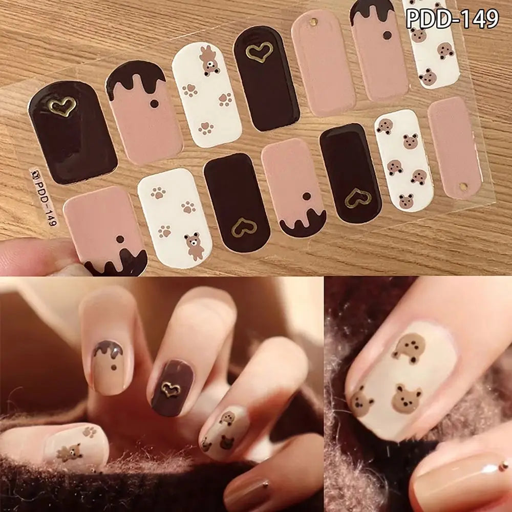 14Strips Gel Nail Stickers