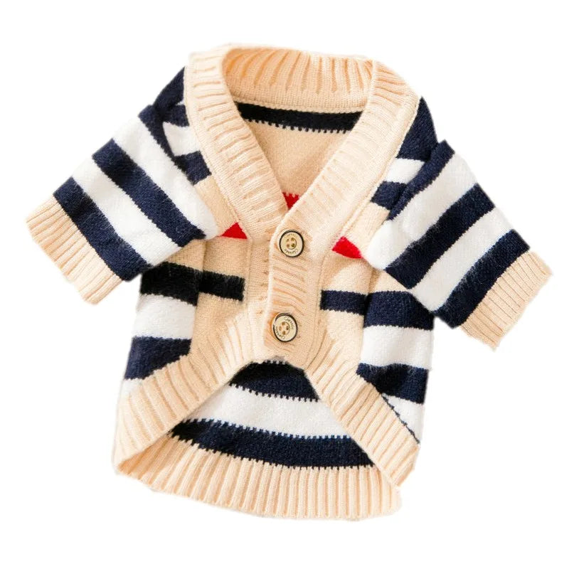 Knitted Cardigan Sweater for Small Dogs