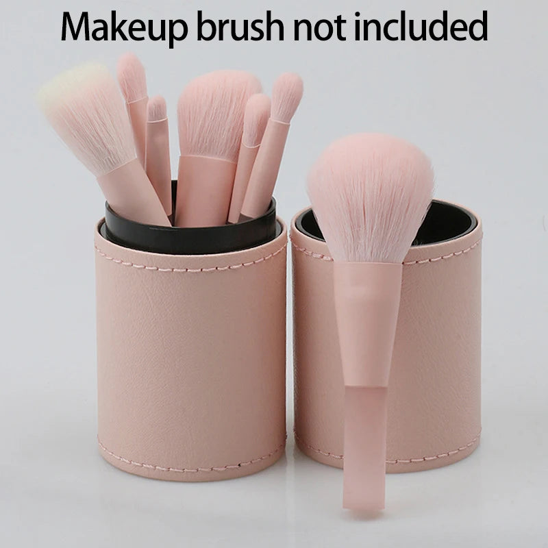 Portable Makeup Brush Holder With Lid