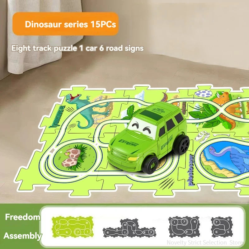Puzzle Toy Set Rail Car