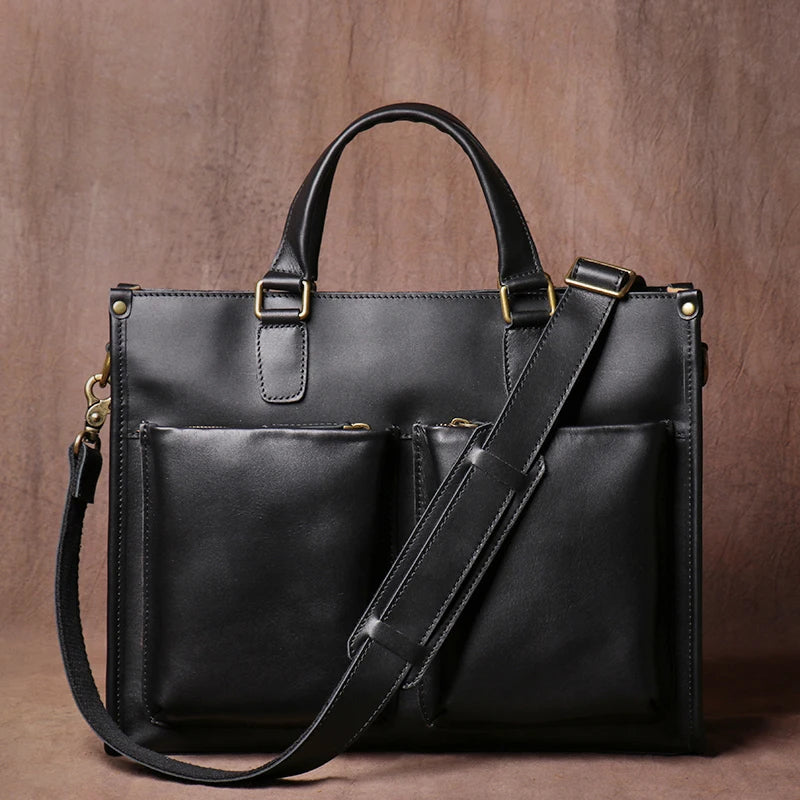 Genuine Leather Executive Briefcase