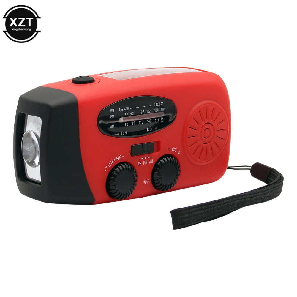 Mini Portable AM/FM Radio With Multifunctional Flashlight