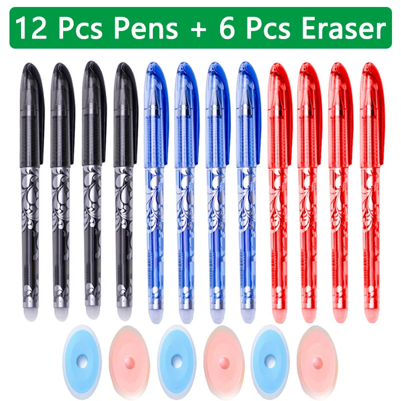 Erasable Gel Pen Refill Set