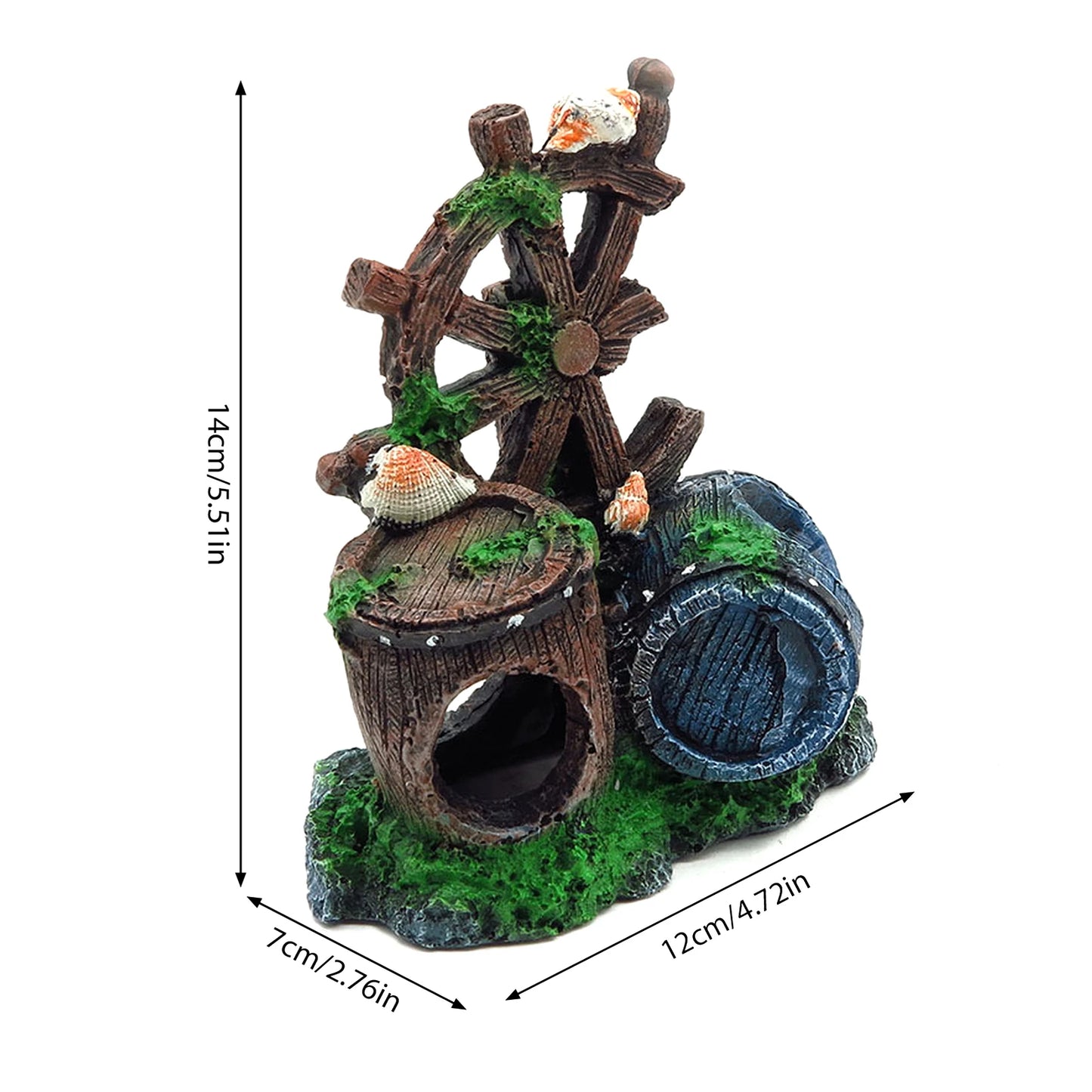 Fish Tank Artificial Bridge Resin Landscape Decoration