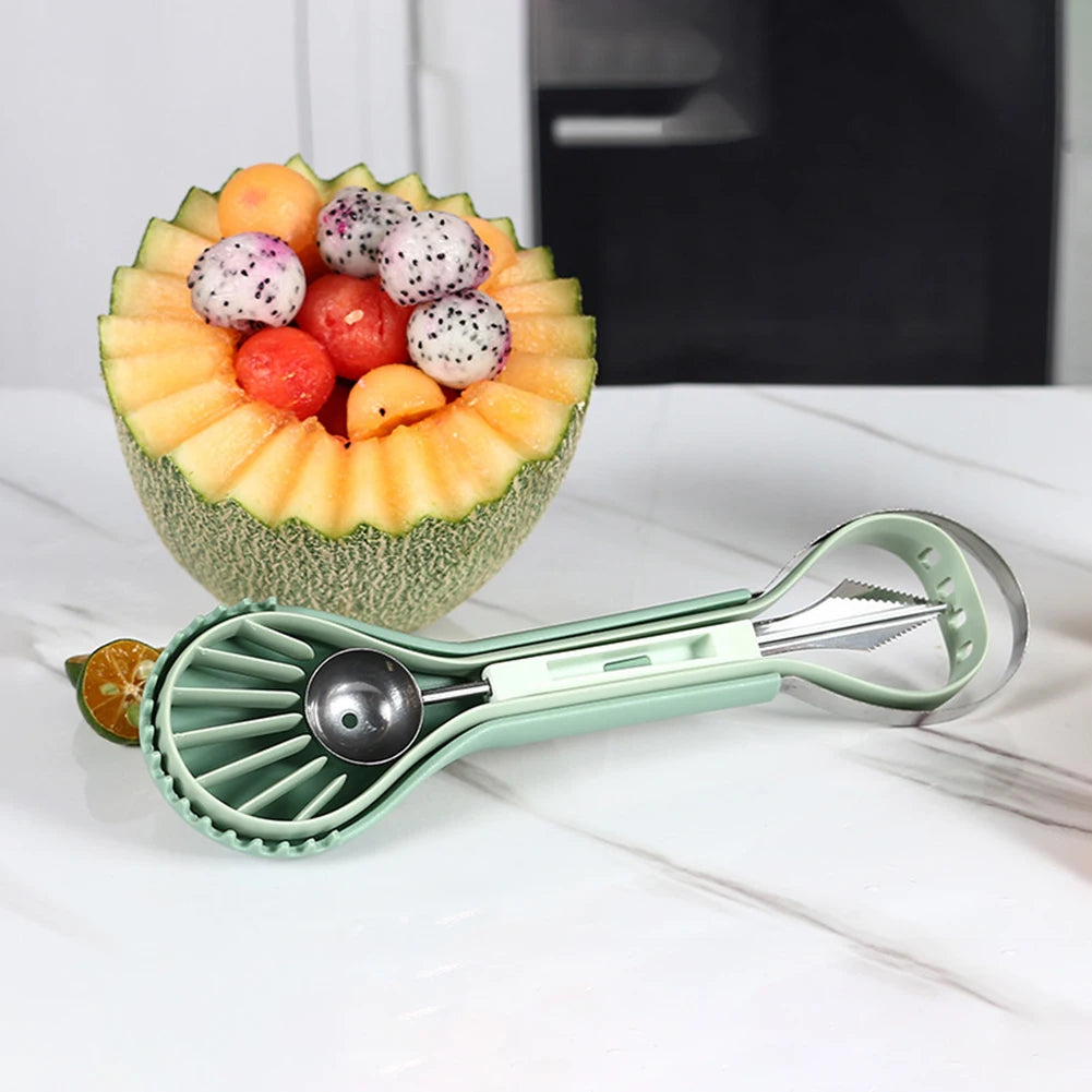 3 In 1 Watermelon Slicer Cutter Scoop