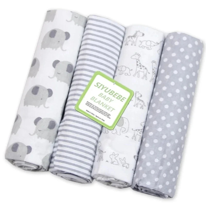 4Pcs/Pack 76x76cm 100% Cotton Flannel Diapers