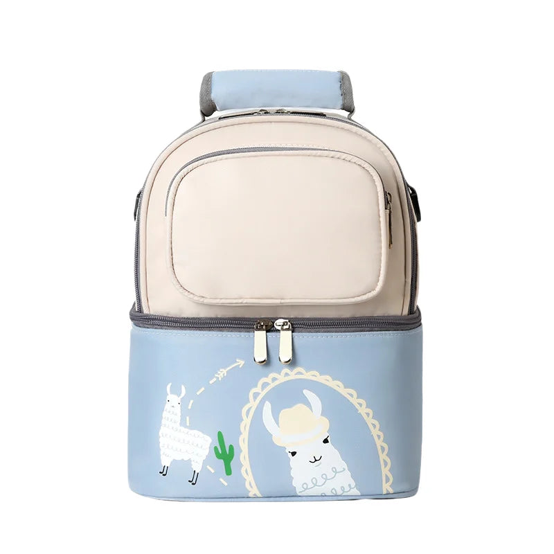 Large Capacity Double Layer Lunch Bag