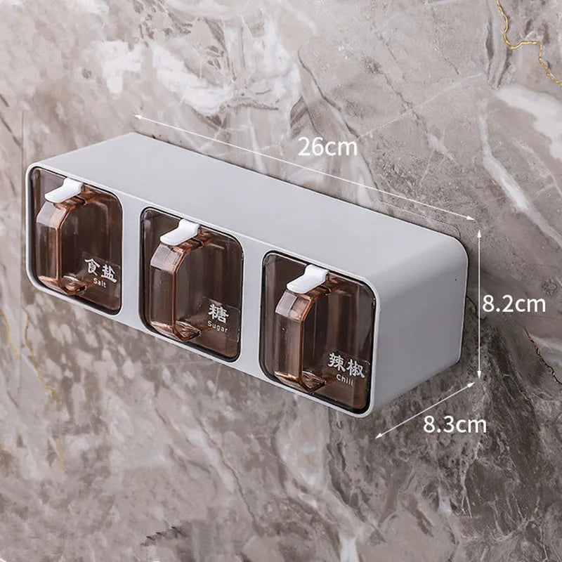 Wall-Mounted Spice Organizer Set