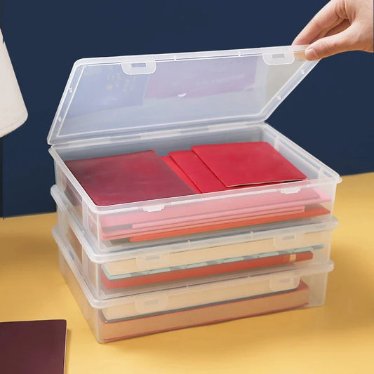 A4 Document Organizer Storage Box with Lid