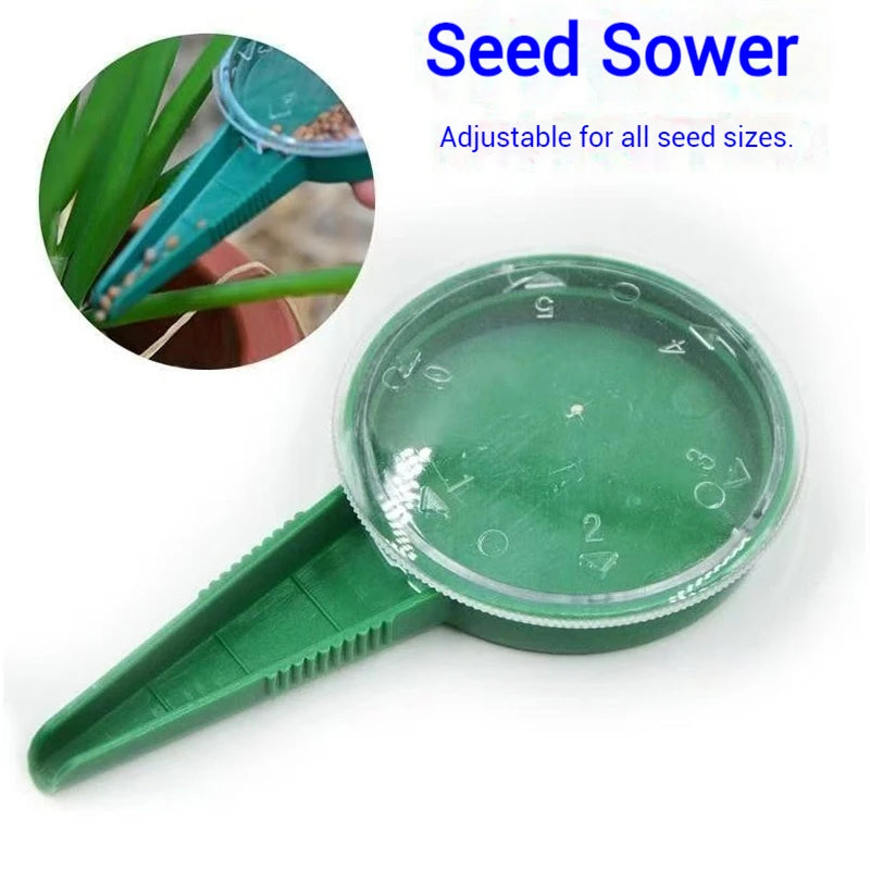 12-Hole Garden Seeder & Hand Dibbler Tool