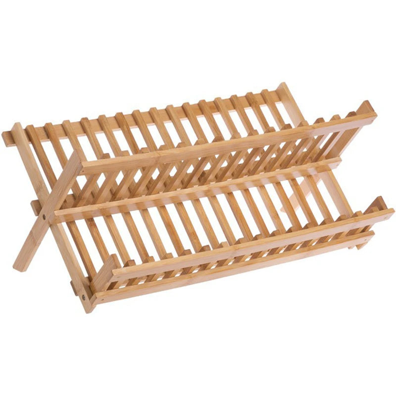 2 Tier Folding Dish Drainer