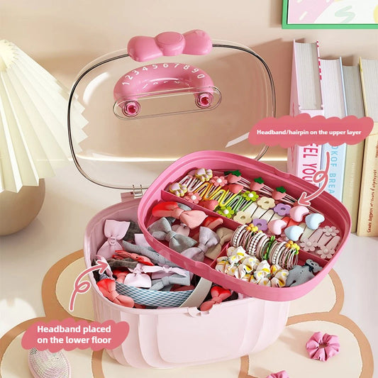 Cute Bow Hair Accessories Storage Box