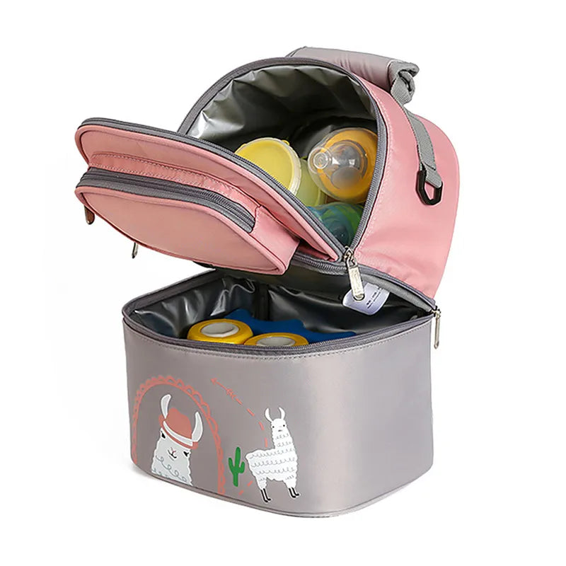 Large Capacity Double Layer Lunch Bag
