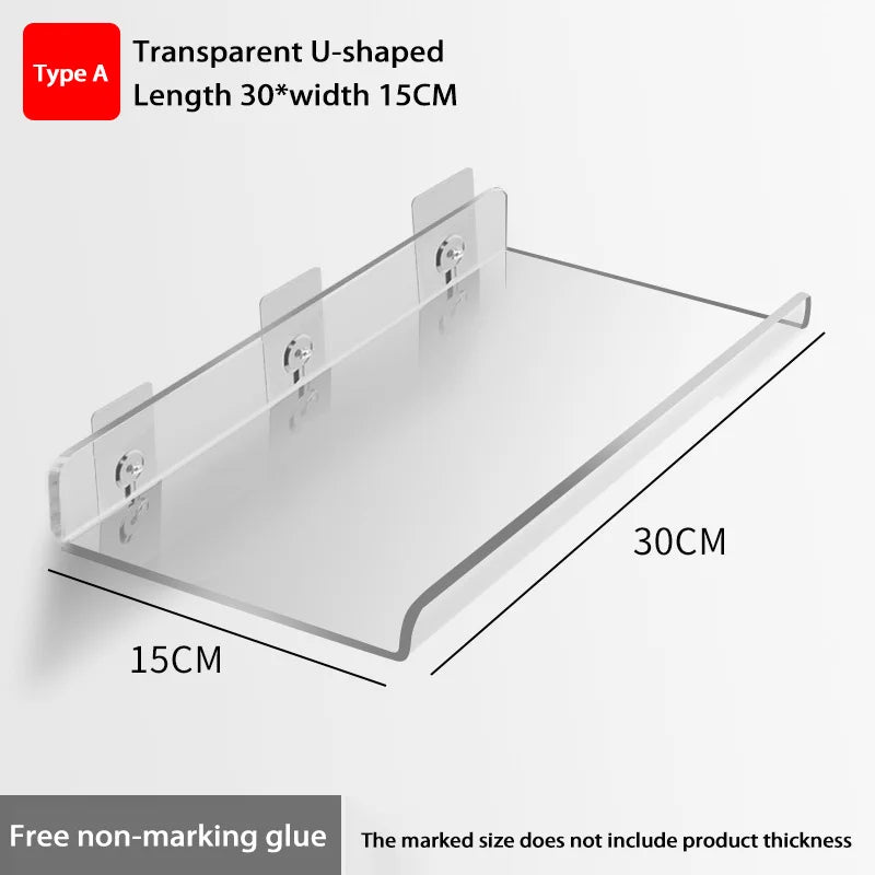 Wall-Mounted Acrylic Storage Rack