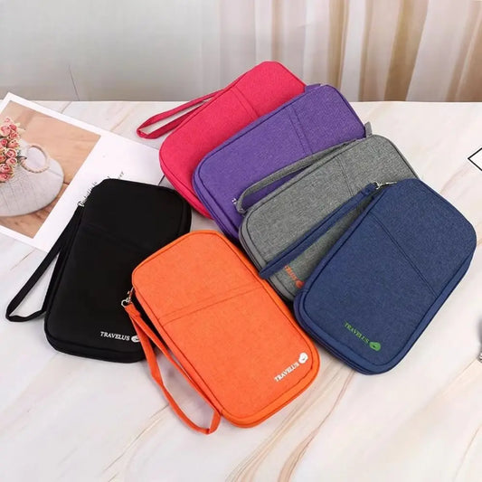 Family RFID Travel Passport Holder Bag