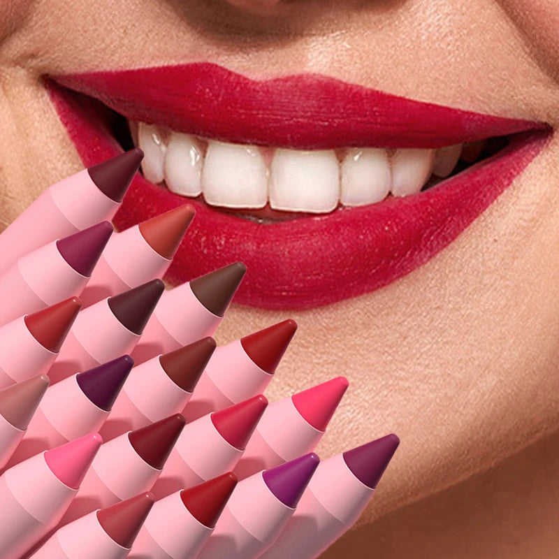 18-Colors Waterproof Lipstick Pencil