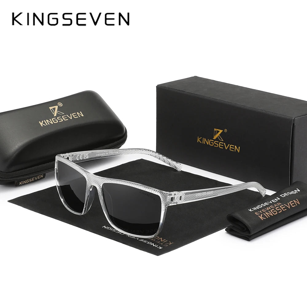 KINGSEVEN  Polarized Classic Square Sunglasses