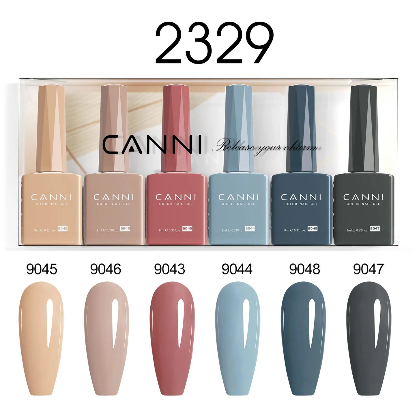 2/6pcs/kit CANNI HEMA FREE Nail Gel Polish Kit Semi Permanent