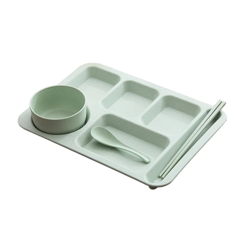 1Set Student Meal Plate
