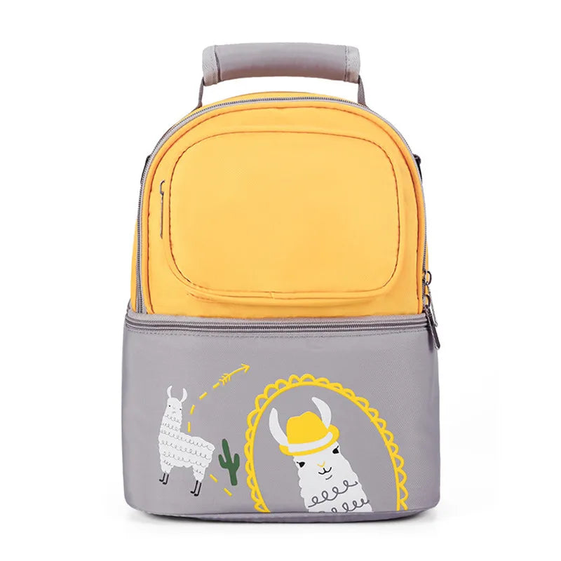 Large Capacity Double Layer Lunch Bag