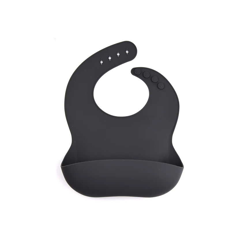 Waterproof Silicone Baby Bib With Food Catcher