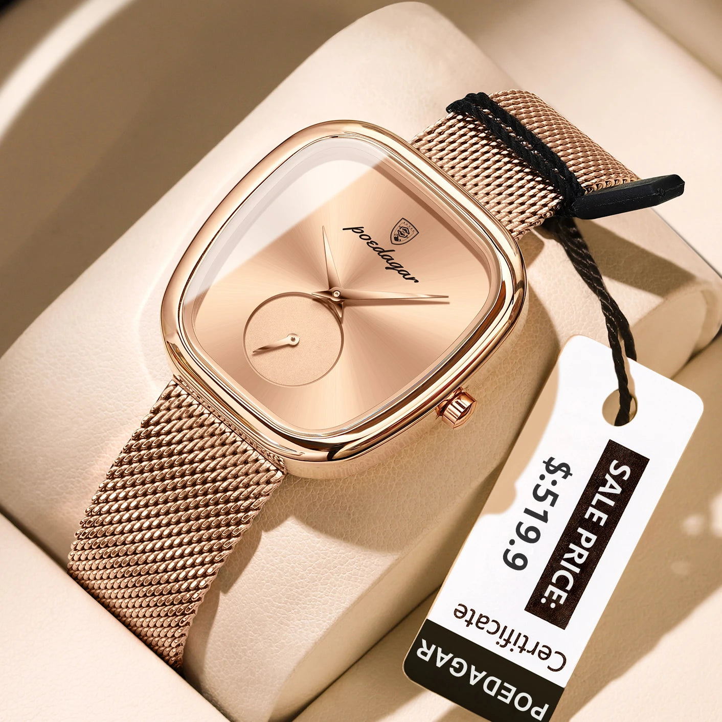 783W Women's Stainless Steel Mesh Quartz Watch