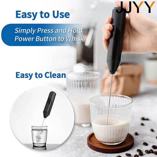 Handheld Coffee Foam Maker & Drink Mixer