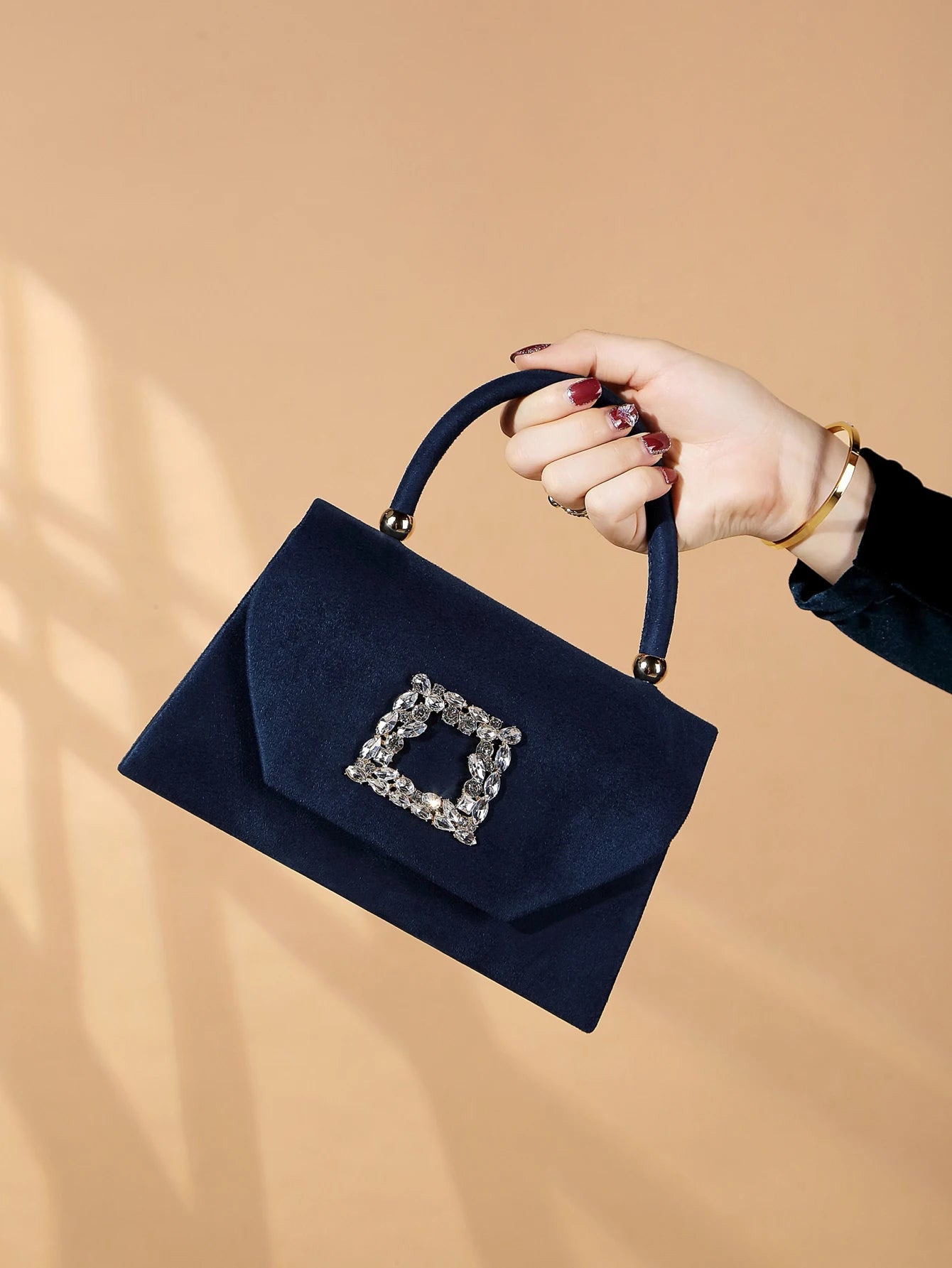 Velvet Evening Clutch Handbag