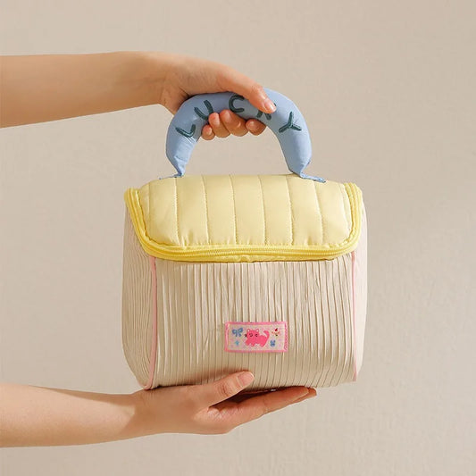Cottage Design Large Capacity Cosmetic Bag