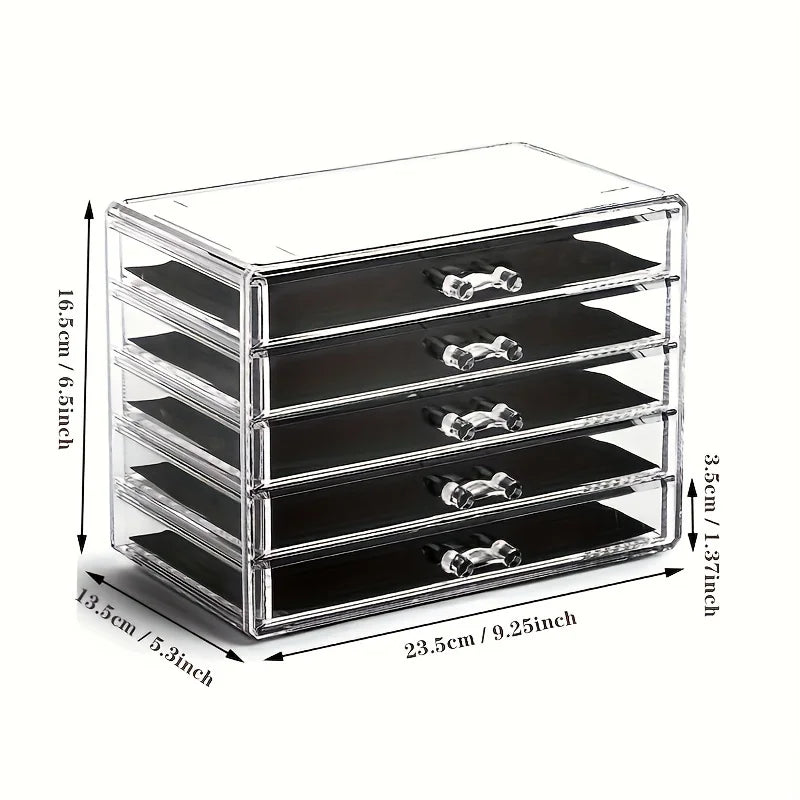 Clear Acrylic Drawer Desk Organizer