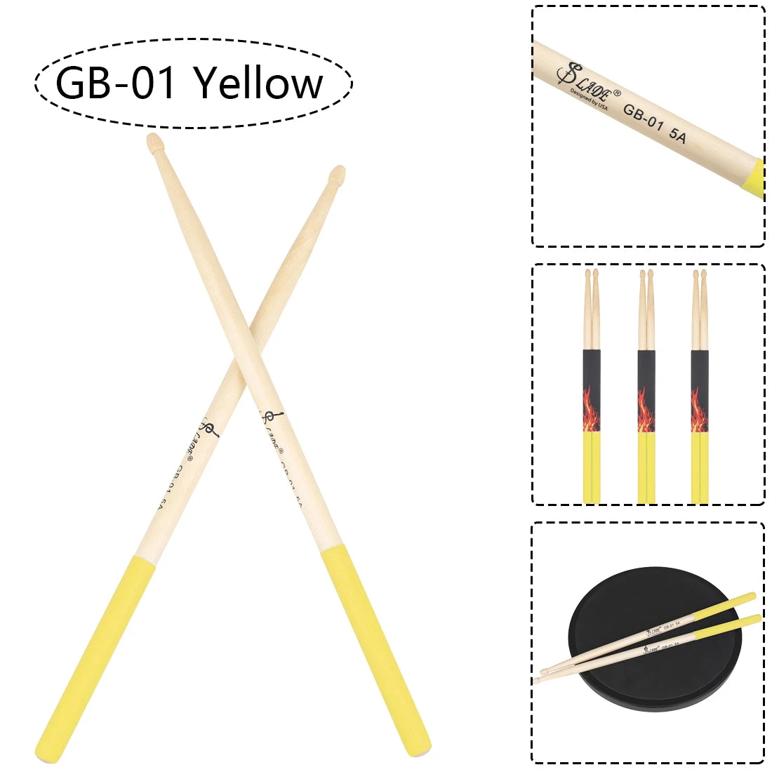 5AMaple Drum Sticks