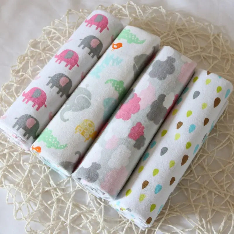 4Pcs/Pack 76x76cm 100% Cotton Flannel Diapers