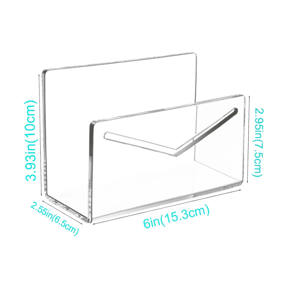 Acrylic Desk Organizer Letter Storage Rack