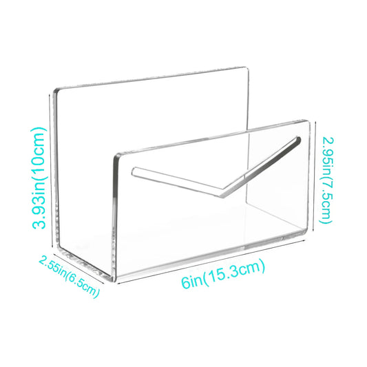 Clear Acrylic Desk Letter Organizer