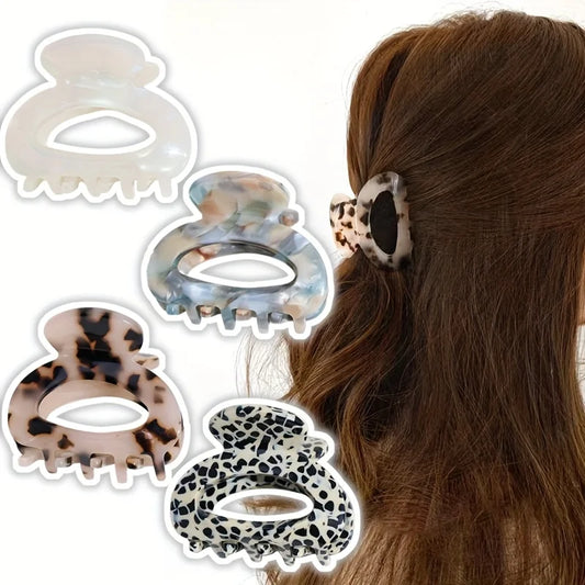 Elegant Small Oval Hair Claw Clip