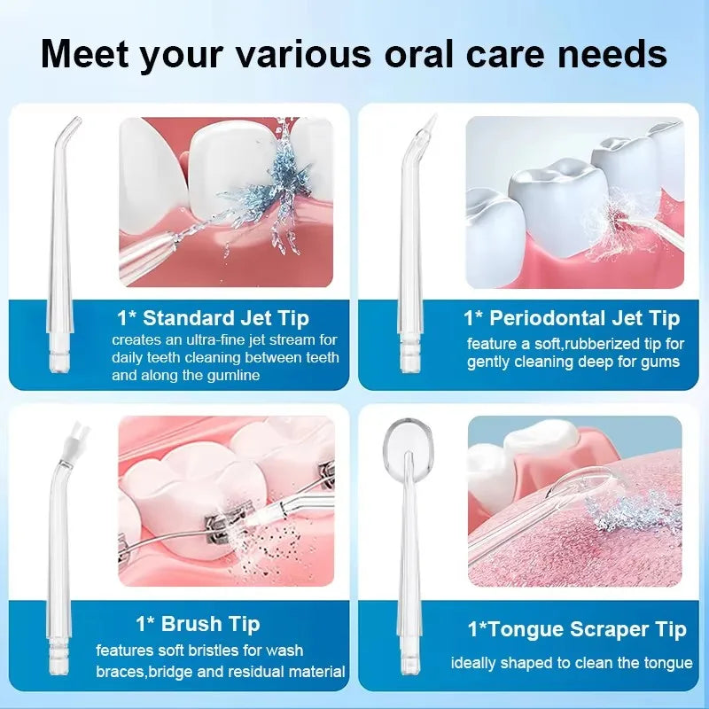 IPX7 Waterproof Rechargeable Dental Cleaner