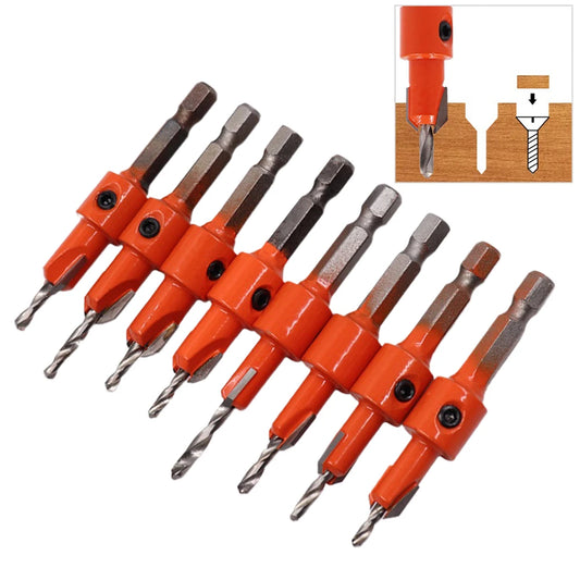 1/4" Woodworking Hex Shank Drills Bit Set