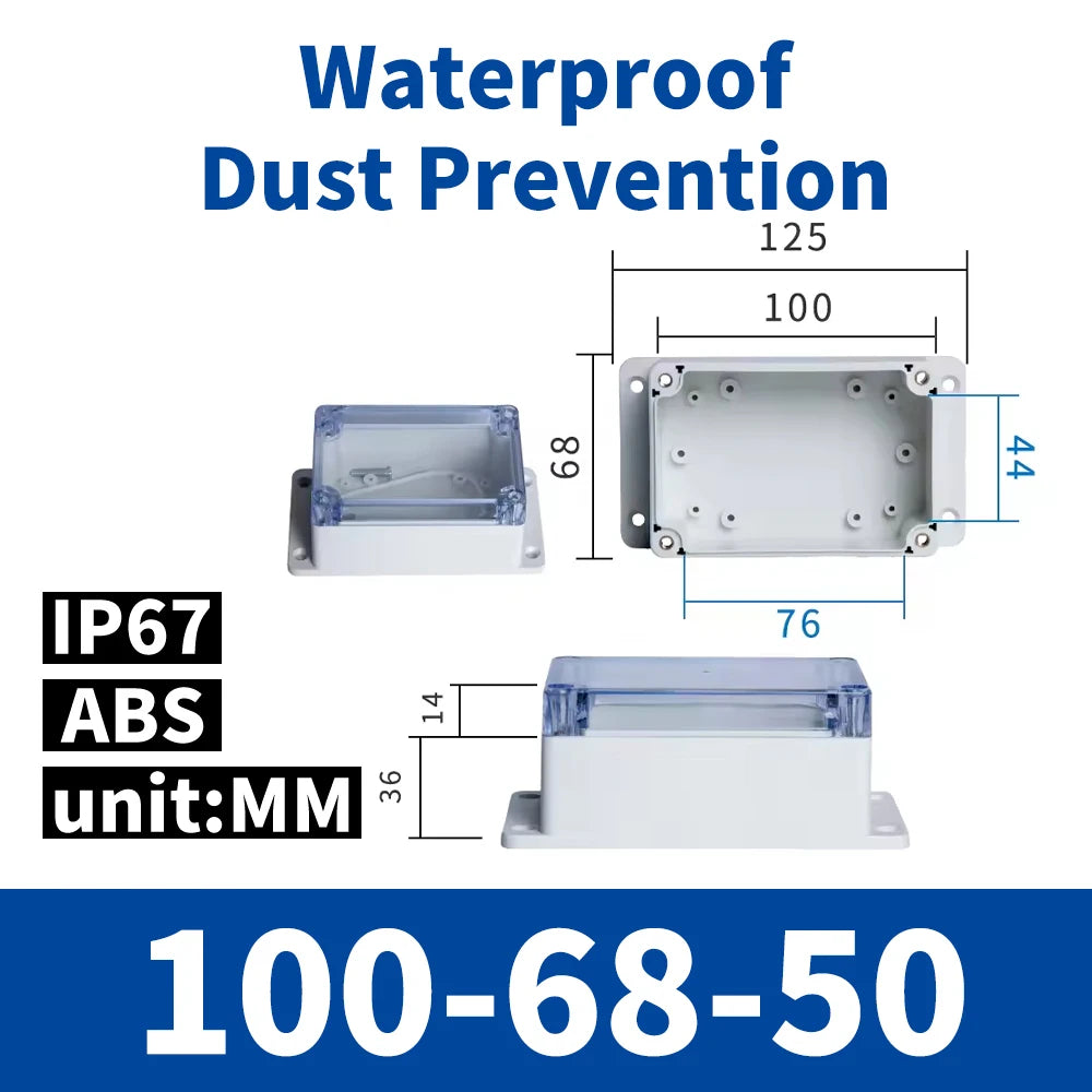 Waterproof ABS Electrical Project Enclosure Box
