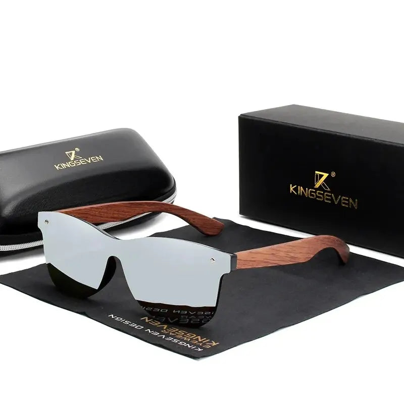 KINGSEVEN Natural Wooden Sunglasses